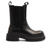 Europeon Union Women Black Leather Half Boot #3357